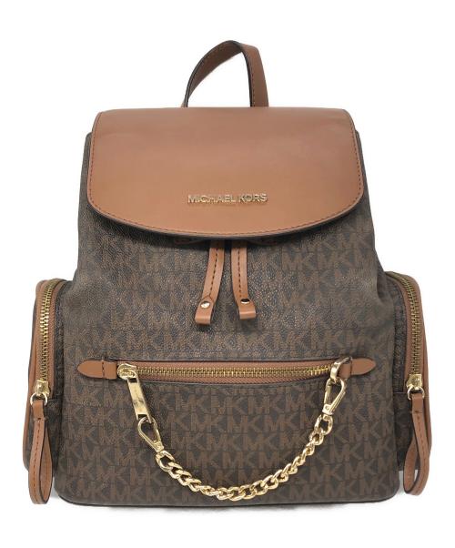 MICHAEL KORS（マイケル・コース）MICHAEL KORS (マイケル・コース) JET SET ITEM チェーン バックパック ブラウン サイズ:下記参照の古着・服飾アイテム