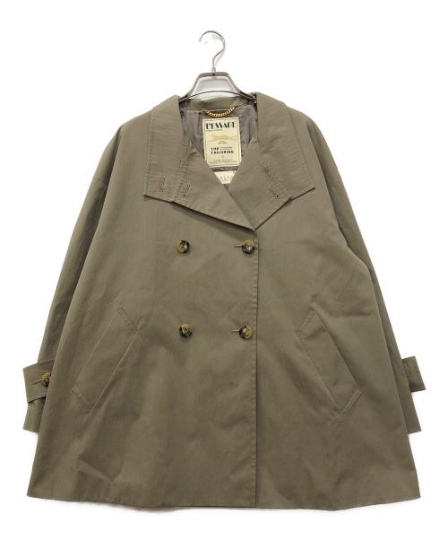 journal standard L'essage（ジャーナルスタンダード レサージュ）journal standard L'essage (ジャーナルスタンダード レサージュ) NALYAスタンドショートコート カーキ サイズ:36 未使用品の古着・服飾アイテム
