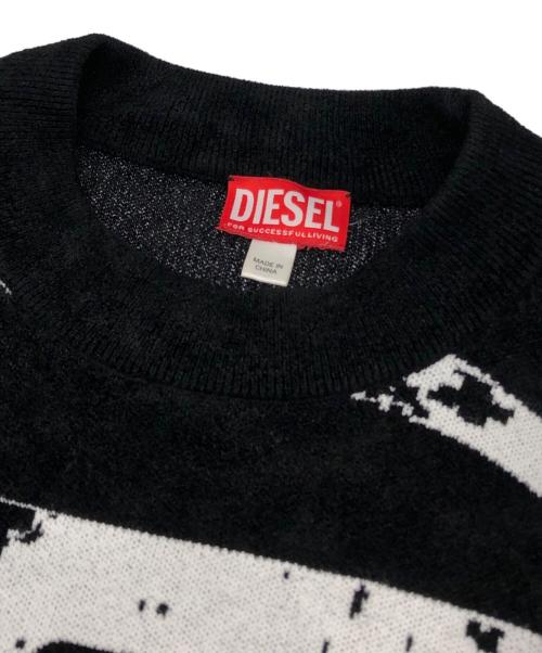 DIESEL（ディーゼル）DIESEL (ディーゼル) S BOXT-N5 クルーネックニット ブラック サイズ:Sの古着・服飾アイテム