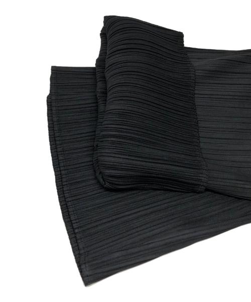 PLEATS PLEASE（プリーツプリーズ）PLEATS PLEASE (プリーツプリーズ) プリーツストレートパンツ ブラック サイズ:1の古着・服飾アイテム