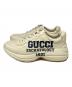 GUCCI (グッチ) ライトン 25 ロゴ ローカットスニーカー アイボリー サイズ:7：25000円