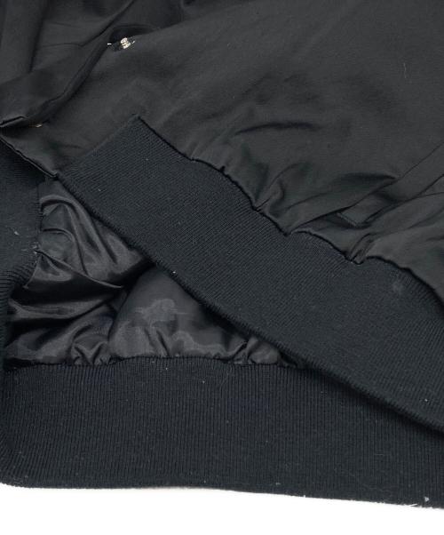 sheller（シェリエ）sheller (シェリエ) ボタンサテンブルゾン ブラック サイズ:Fの古着・服飾アイテム