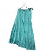 MYLANマイラン）の古着「One Shoulder Ribbon Dress」｜ブルー