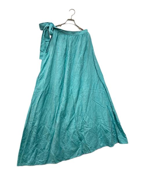 MYLAN（マイラン）MYLAN (マイラン) One Shoulder Ribbon Dress ブルー サイズ:Fの古着・服飾アイテム