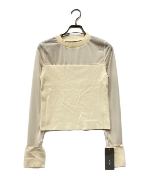 sheller（シェリエ）sheller (シェリエ) sheer line tops アイボリー サイズ:Fの古着・服飾アイテム