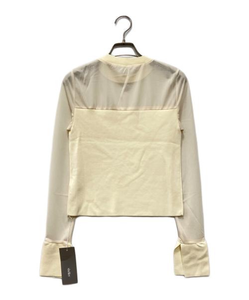 sheller（シェリエ）sheller (シェリエ) sheer line tops アイボリー サイズ:Fの古着・服飾アイテム