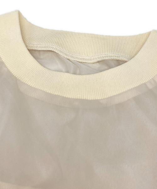 sheller（シェリエ）sheller (シェリエ) sheer line tops アイボリー サイズ:Fの古着・服飾アイテム