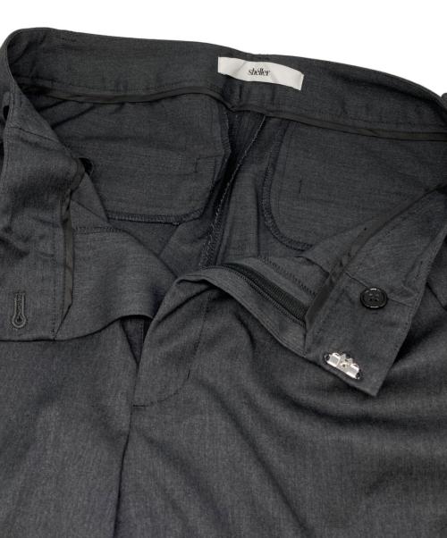 sheller（シェリエ）sheller (シェリエ) ツータックワイドパンツ グレー サイズ:Mの古着・服飾アイテム