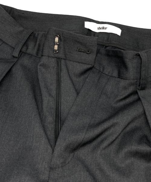 sheller（シェリエ）sheller (シェリエ) ツータックワイドパンツ グレー サイズ:Mの古着・服飾アイテム