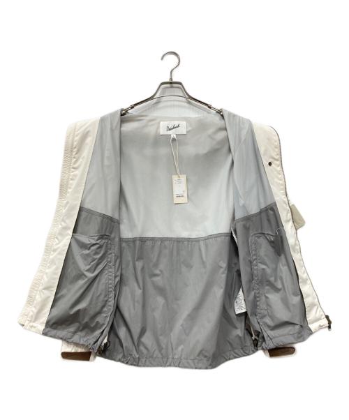 WOOLRICH（ウールリッチ）WOOLRICH (ウールリッチ) ナイロンスイングトップ アイボリー×グレー サイズ:Lの古着・服飾アイテム
