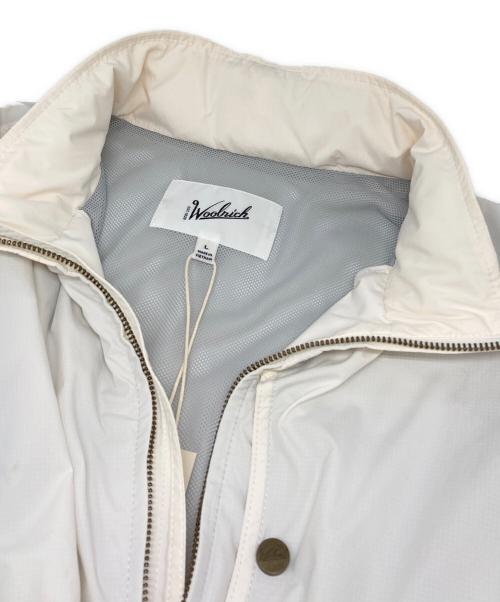 WOOLRICH（ウールリッチ）WOOLRICH (ウールリッチ) ナイロンスイングトップ アイボリー×グレー サイズ:Lの古着・服飾アイテム
