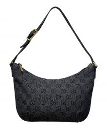 GUCCI（グッチ）の古着「GGキャンバス アクセサリーポーチ」｜グレー×ブラック