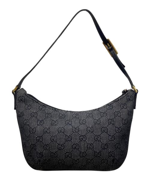 GUCCI（グッチ）GUCCI (グッチ) GGキャンバス アクセサリーポーチ グレー×ブラック サイズ:下記参照の古着・服飾アイテム