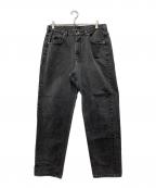 LEEリー）の古着「ブラックデニムパンツ」｜ブラック