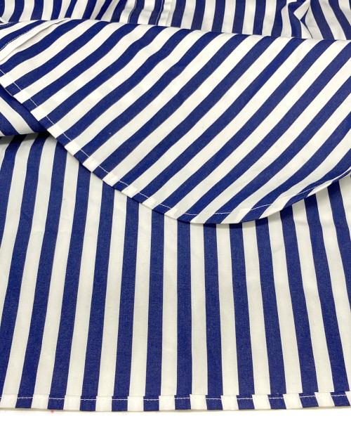 POLO RALPH LAUREN（ポロ・ラルフローレン）POLO RALPH LAUREN (ポロ・ラルフローレン) ストライプシャツ ホワイト×ネイビー サイズ:XXSの古着・服飾アイテム
