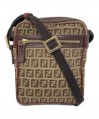 FENDIフェンディ）の古着「ズッッキーノ ミニショルダーバッグ」｜ベージュ