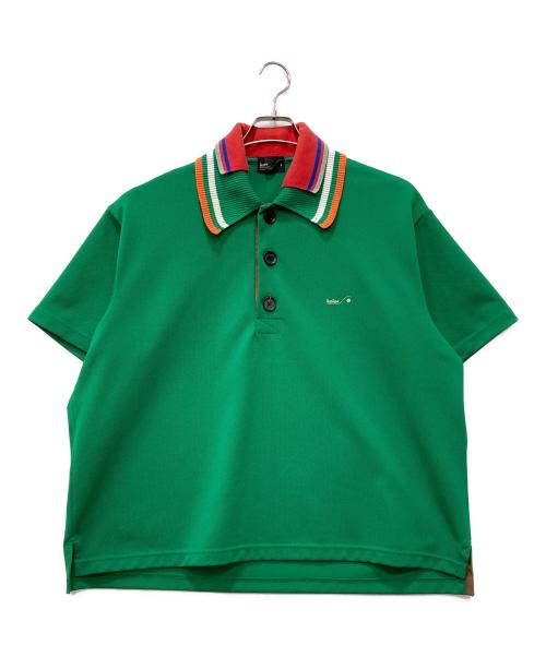 KOLOR（カラー）KOLOR (カラー) Pe鹿の子ハーフスリーブポロシャツ グリーン サイズ:1の古着・服飾アイテム