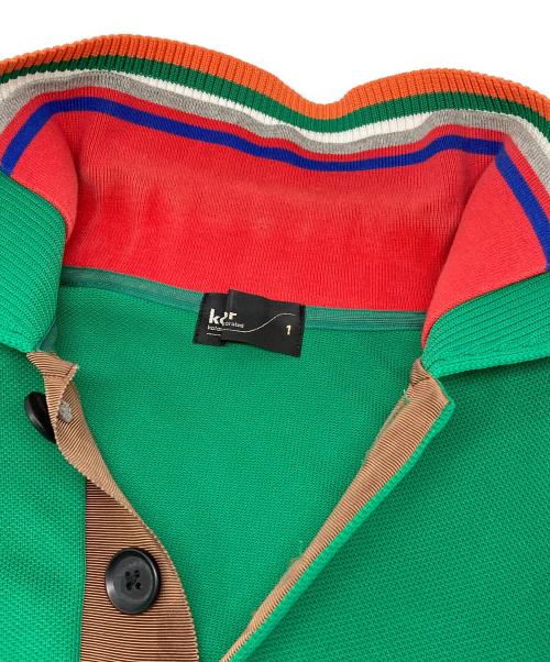 KOLOR（カラー）KOLOR (カラー) Pe鹿の子ハーフスリーブポロシャツ グリーン サイズ:1の古着・服飾アイテム