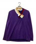 KOLORカラー）の古着「ビック鹿の子プルオーバー」｜パープル