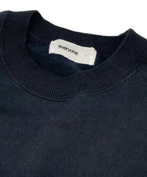 everyone（エブリワン）everyone (エブリワン) Logo Crewneck Sweat ブラック サイズ:Lの古着・服飾アイテム