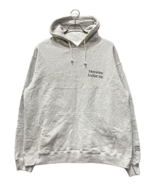 MERCEDES ANCHOR INC（メルセデス アンカー インク）Mercedes Anchor inc (メルセデス アンカー インク) ロゴプリントパーカー グレー サイズ:XLの古着・服飾アイテム