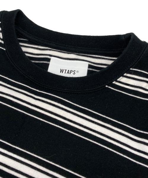 WTAPS（ダブルタップス）WTAPS (ダブルタップス) ボーダーカットソー ブラック サイズ:04の古着・服飾アイテム