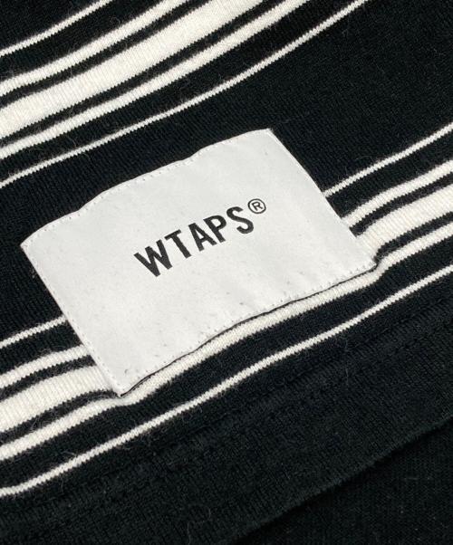 WTAPS（ダブルタップス）WTAPS (ダブルタップス) ボーダーカットソー ブラック サイズ:04の古着・服飾アイテム