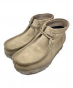 CLARKSクラークス）の古着「ワラビーブーツ」｜ベージュ