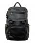 TUMI（トゥミ）の古着「アルファ3オールレザーフラップバック」｜ブラック