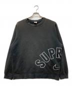 NIKE×SUPREMEナイキ×シュプリーム）の古着「Arc Crewneck」｜ブラック