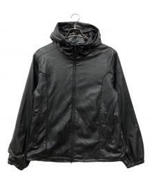 DIESEL（ディーゼル）の古着「J-HIVES-PGBX エコレザーフーデットジャケット」｜ブラック