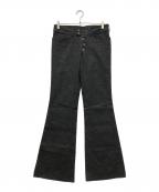 TORNADO MARTトルネードマート）の古着「コーディングベルボトムパンツ」｜ブラック