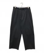 Graphpaperグラフペーパー）の古着「Compact Ponte Wide Chef Pants」｜ブラック