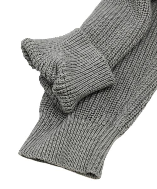 BIBLIOTHECA（ビブリアテカ）BIBLIOTHECA (ビブリアテカ) コットン×カシミヤ ドライバーズニット グレー サイズ:Sの古着・服飾アイテム