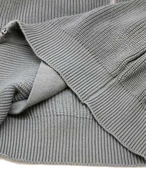 BIBLIOTHECA（ビブリアテカ）BIBLIOTHECA (ビブリアテカ) コットン×カシミヤ ドライバーズニット グレー サイズ:Sの古着・服飾アイテム