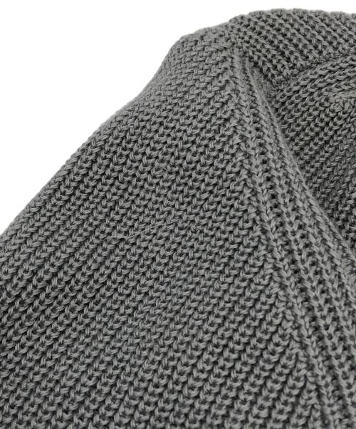 BIBLIOTHECA（ビブリアテカ）BIBLIOTHECA (ビブリアテカ) コットン×カシミヤ ドライバーズニット グレー サイズ:Sの古着・服飾アイテム