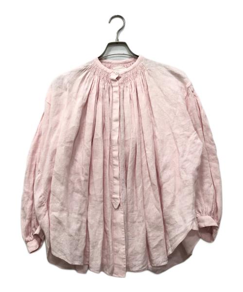 pheeta（フィータ）PHEETA (フィータ) Stella リネンブラウス ピンク サイズ:下記参照の古着・服飾アイテム