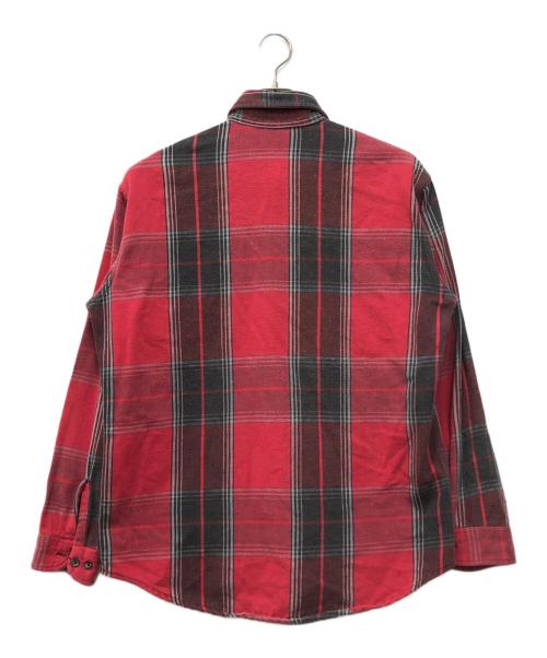 ST JOHN'S BAY（セントジョンズベイ）ST JOHN'S BAY (セントジョンズベイ) ネルシャツ レッド サイズ:L TALLの古着・服飾アイテム