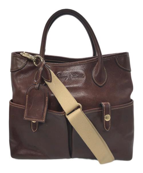 DOONEY&BOURKE（ドゥーニーアンドバーク）DOONEY&BOURKE (ドゥーニーアンドバーク) 2WAYレザーバッグ ブラウン サイズ:下記参照の古着・服飾アイテム