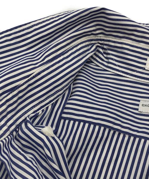 Engineered Garments（エンジニアド ガーメンツ）Engineered Garments (エンジニアド ガーメンツ) ストライプBDシャツ ブルー サイズ:Lの古着・服飾アイテム