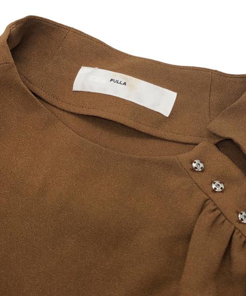 TOGA PULLA（トーガ プルラ）TOGA PULLA (トーガ プルラ) crop wave blouse ベージュ サイズ:36の古着・服飾アイテム