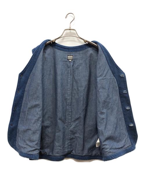 MOMOTARO JEANS（桃太郎ジーンズ）MOMOTARO JEANS (桃太郎ジーンズ) インディゴ刺し子ベスト インディゴ サイズ:46の古着・服飾アイテム