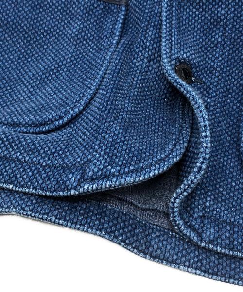 MOMOTARO JEANS（桃太郎ジーンズ）MOMOTARO JEANS (桃太郎ジーンズ) インディゴ刺し子ベスト インディゴ サイズ:46の古着・服飾アイテム