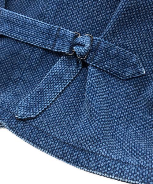MOMOTARO JEANS（桃太郎ジーンズ）MOMOTARO JEANS (桃太郎ジーンズ) インディゴ刺し子ベスト インディゴ サイズ:46の古着・服飾アイテム