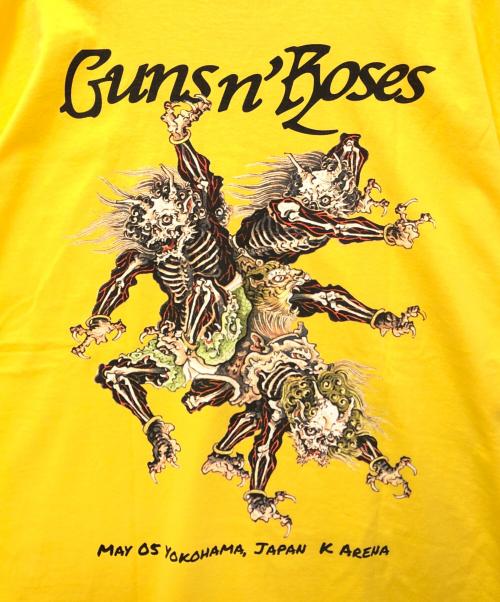 GUNS N ROSES（ガンズ・アンド・ローゼズ）GUNS N ROSES (ガンズ・アンド・ローゼズ) バンドTシャツ イエロー サイズ:XXLの古着・服飾アイテム
