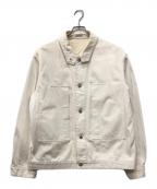 AURALEEオーラリー）の古着「HARD TWIST DENIM BLOUZON」｜アイボリー