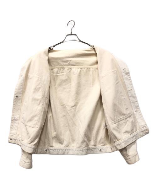 AURALEE（オーラリー）AURALEE (オーラリー) HARD TWIST DENIM BLOUZON アイボリー サイズ:4の古着・服飾アイテム