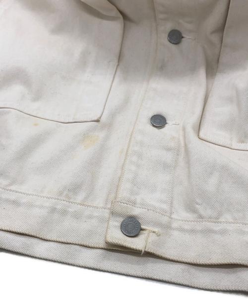 AURALEE（オーラリー）AURALEE (オーラリー) HARD TWIST DENIM BLOUZON アイボリー サイズ:4の古着・服飾アイテム