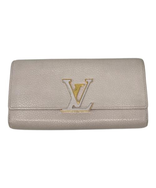 LOUIS VUITTON（ルイ ヴィトン）LOUIS VUITTON (ルイ ヴィトン) ポルトフォイユ・カプシーヌ グレー サイズ:下記参照の古着・服飾アイテム