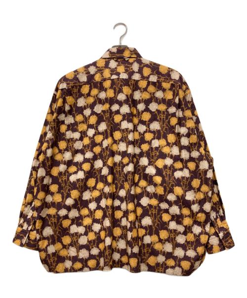 Acne studios（アクネ ストゥディオズ）ACNE STUDIOS (アクネ ストゥディオズ) 総柄フランネルシャツ ブラウン サイズ:XSの古着・服飾アイテム